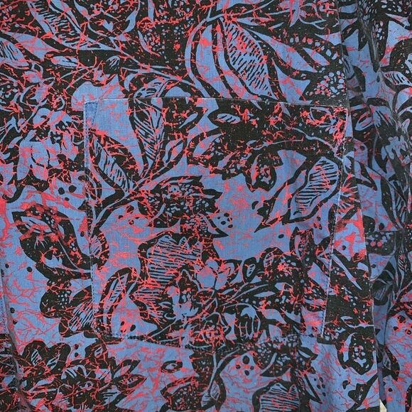 Jag Floral Splatter Button Up Long Sleeve Shirt - Picture 2 of 6